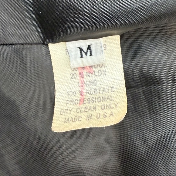 Marvin Richard's Pea Coat Womens Medium Wool Blend Belted Hooded Double Breasted - Picture 4 of 11